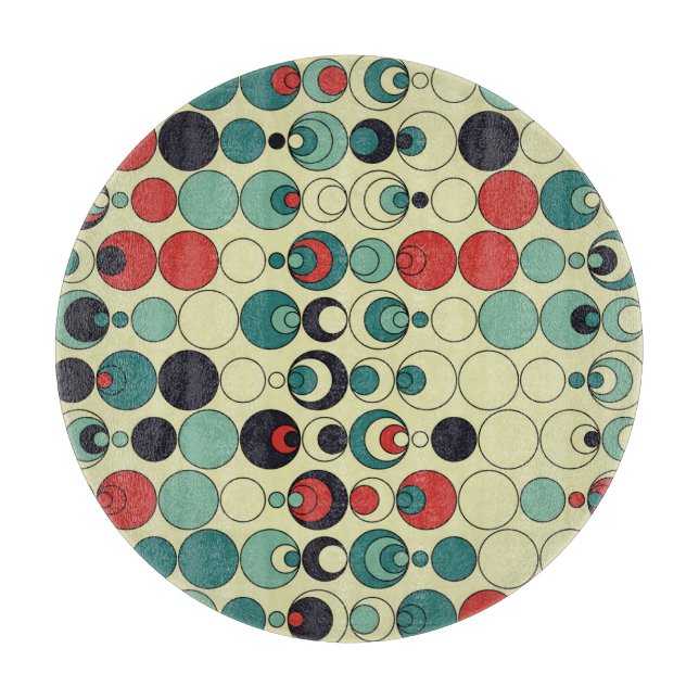 Planche À Découper Design motif Abstrait géométrique et transparent. (Devant)