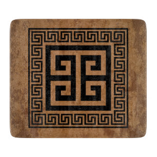 Planche À Découper Design noir Motif grec
