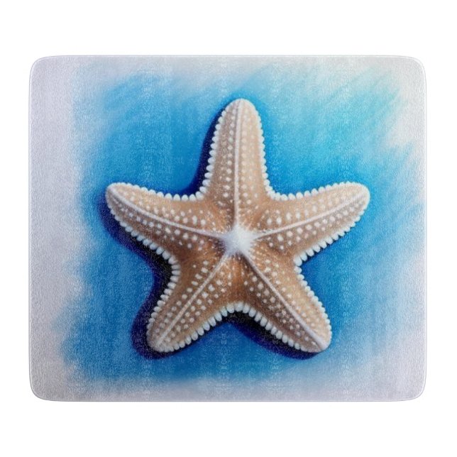 Planche À Découper Dessin Crayon Starfish (Devant)
