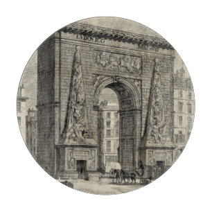 Planche À Découper Dessin de monument de Porte Saint-Denis