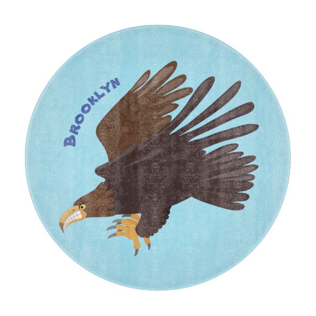 Planche À Découper dessin humoristique d'aigle royal (Devant)