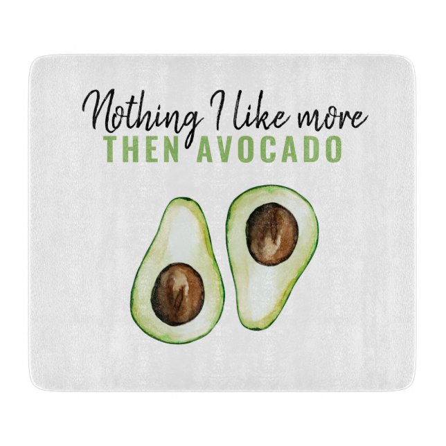 Planche À Découper Devis vert moderne Avocado pour cadeau Avocado Lov (Devant)