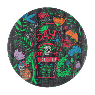 Planche À Découper Dia de los Muertos : Jeu de cartes de fête