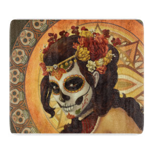 Planche À Découper Dia De Los Muertos Throw Pillow