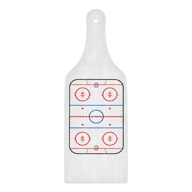 Planche À Découper Diagramme de la patinoire - Graphique de jeu de ho (Devant)