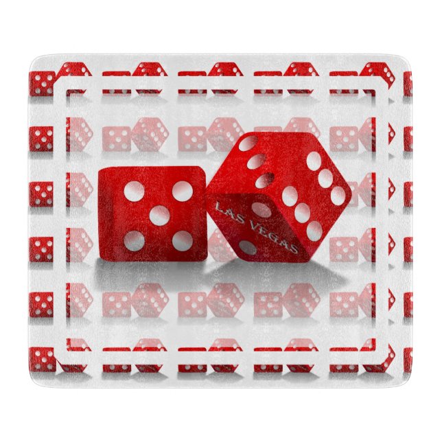 Planche À Découper Dice rouge de Las Vegas (Devant)