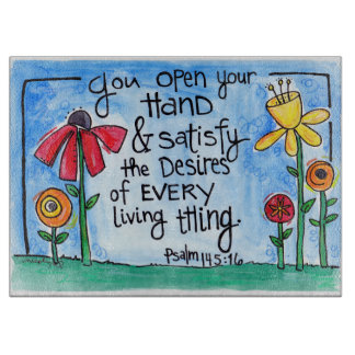 Planche À Découper Dieu satisfait notre chaque désir