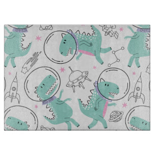 Planche À Découper Dinosaures de l'espace, Dinosaures mignons, Navire