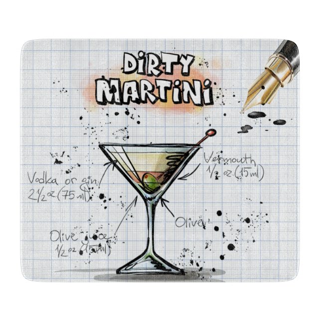 Planche À Découper Dirty Martini (Devant)
