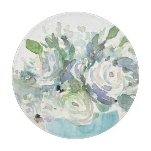 Planche À Découper Disposition de ressort - bouquet d'aquarelle