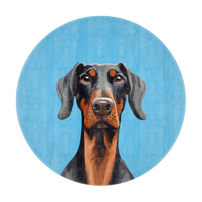 Planche À Découper Doberman (Devant)