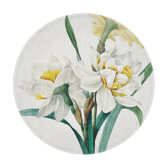 Planche À Découper Double Daffodil,  Pierre-Joseph Redouté, 1827 (Devant)