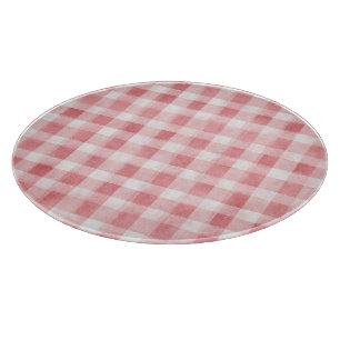 Planche À Découper Douce Fille Rose Blanc Carreaux Rayures Mariage Mo