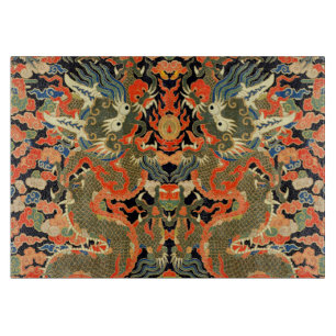 Planche À Découper Dragon asiatique chinois Art coloré