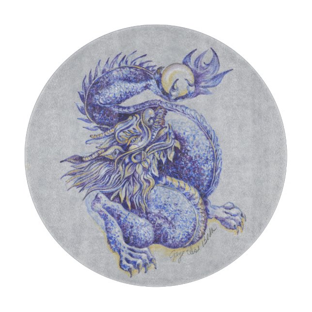 Planche À Découper Dragon bleu (Devant)