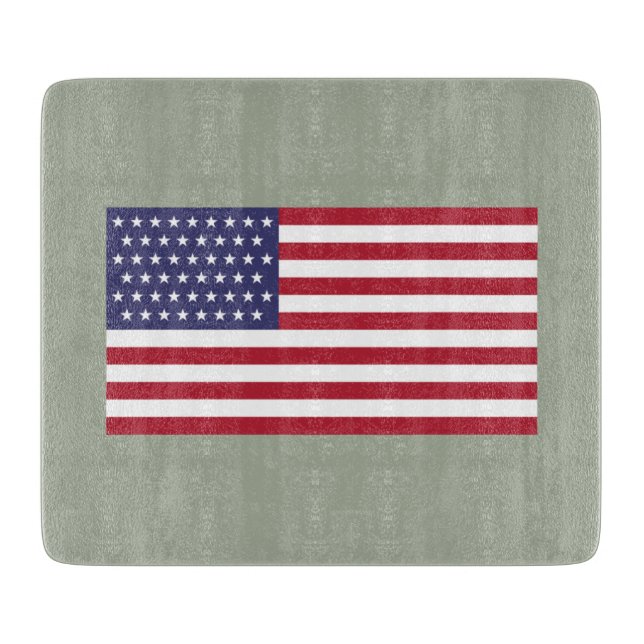 Planche À Découper Drapeau 51 étoiles des États-Unis d'Amérique (État (Devant)