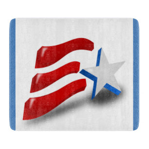 PLANCHE À DÉCOUPER DRAPEAU AMÉRICAIN