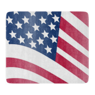 PLANCHE À DÉCOUPER DRAPEAU AMÉRICAIN