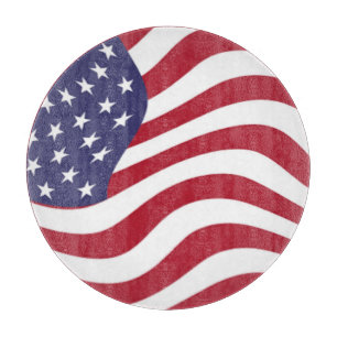 PLANCHE À DÉCOUPER DRAPEAU AMÉRICAIN