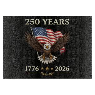 Planche À Découper Drapeau américain aigle 250 ans 1776 2026