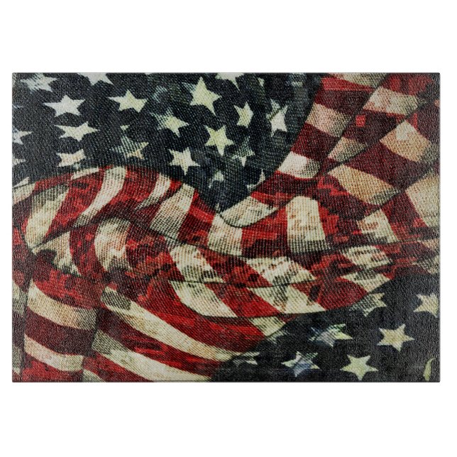 Planche À Découper Drapeau américain-Camouflage par Shirley Taylor (Devant)