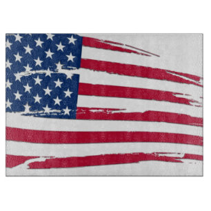Planche À Découper Drapeau américain tatoué