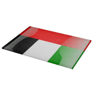 Planche À Découper Drapeau brillant des Emirats Arabes Unis