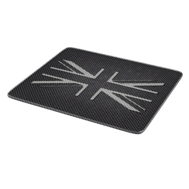 Planche À Découper Drapeau BRITANNIQUE Union Jack de fibre noire et (Coin)