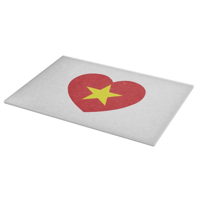 Planche À Découper Drapeau cardiaque du Vietnam (Coin)