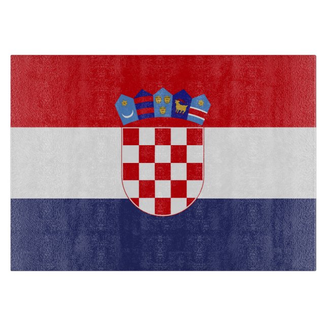 Planche À Découper Drapeau de Croatie (Devant)