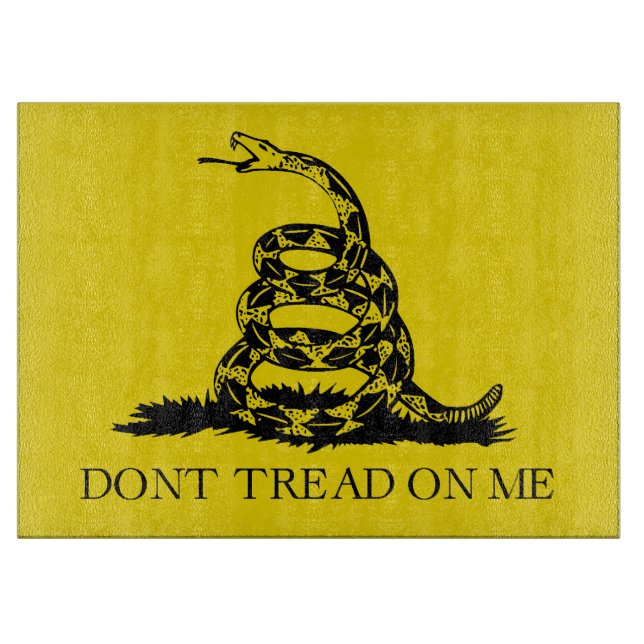 Planche À Découper Drapeau de crotale de Gadsden : Guerre révolutionn (Devant)