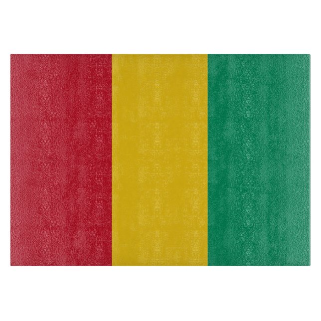 Planche À Découper Drapeau de Guinée (Devant)