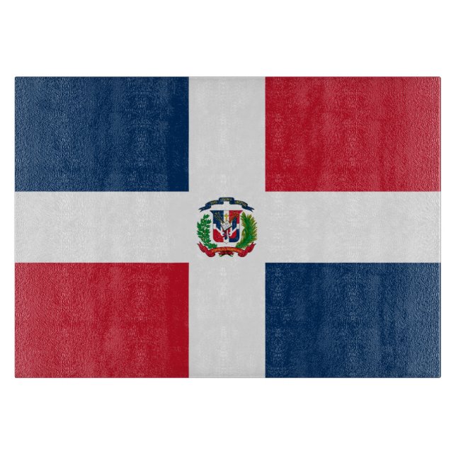 Planche À Découper Drapeau de la République Dominicaine (Devant)