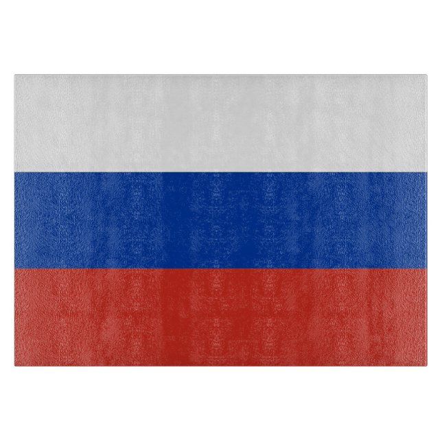 Planche À Découper Drapeau de la Russie (Devant)