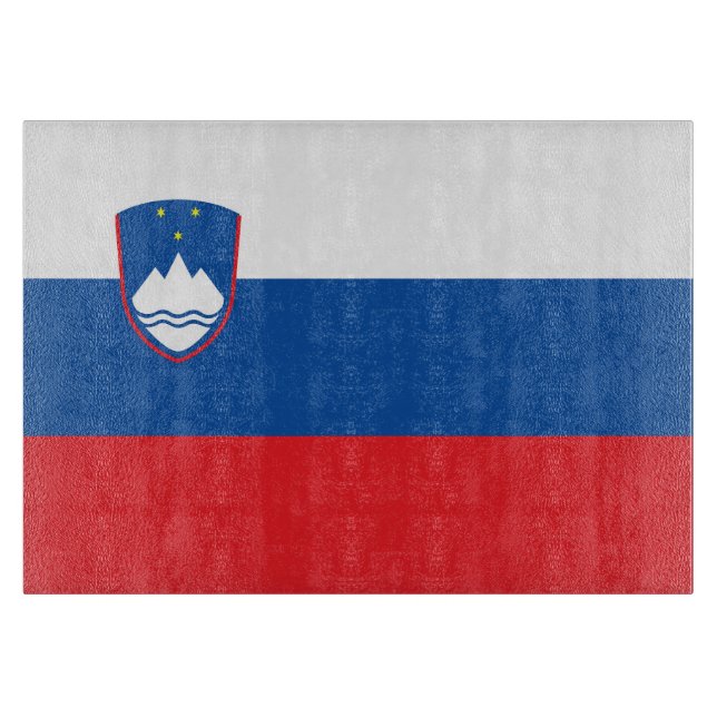 Planche À Découper Drapeau de la Slovénie (Devant)