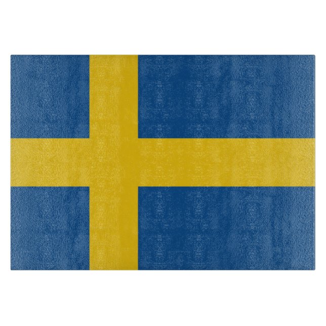 Planche À Découper Drapeau de la Suède (Devant)
