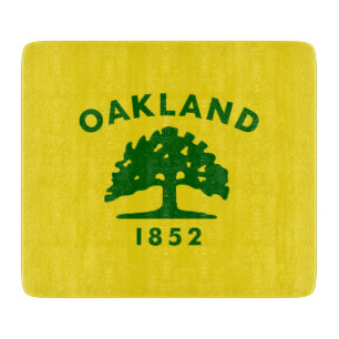 Planche À Découper Drapeau de la ville d'Oakland (Californie)