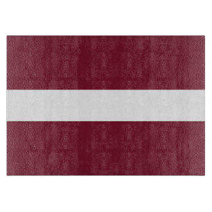 Planche À Découper Drapeau de Lettonie
