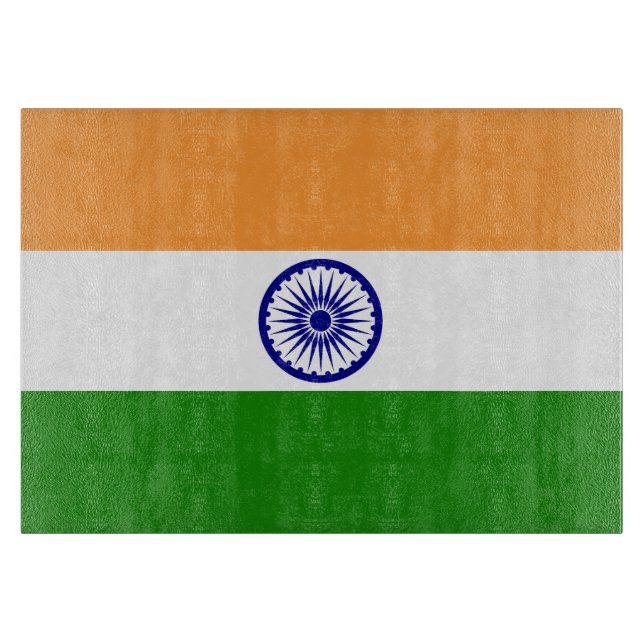 Planche À Découper Drapeau de l'Inde (Devant)