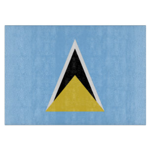 Planche À Découper Drapeau de Sainte-Lucie