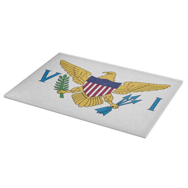 Planche À Découper Drapeau des îles Vierges américaines (Coin)