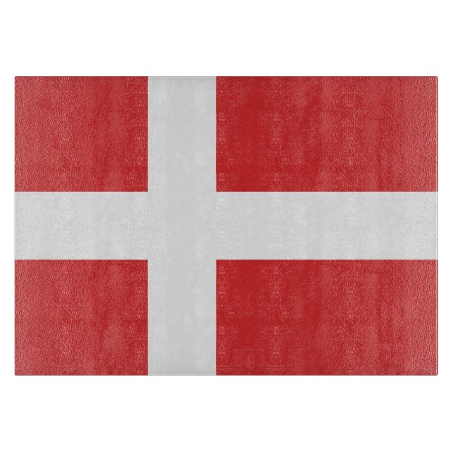 Planche À Découper Drapeau du Danemark (Devant)