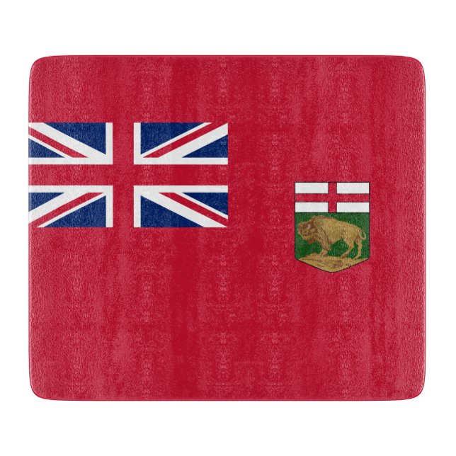 Planche À Découper Drapeau du Manitoba (Devant)