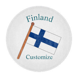 Planche À Découper Drapeau du pays Finlande Thunder_Cove