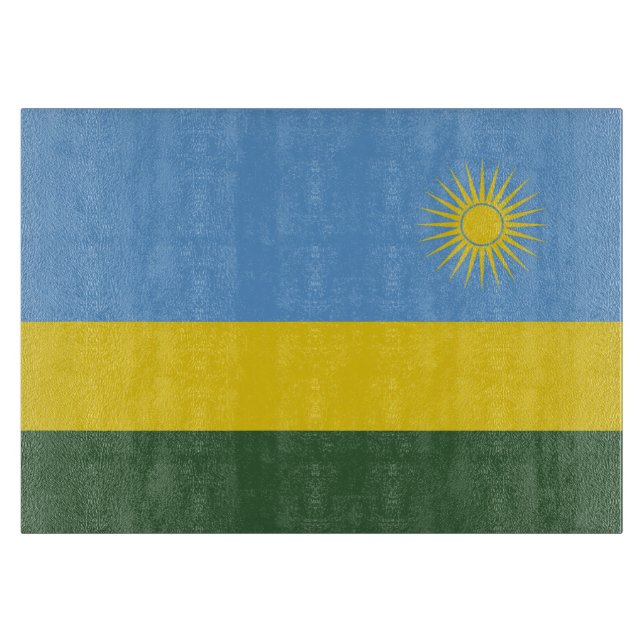 Planche À Découper Drapeau du Rwanda (Devant)