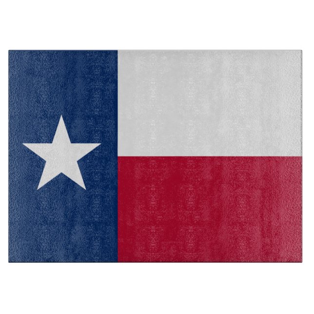 Planche À Découper Drapeau du Texas : Longhorns, l'État de l'étoile s (Devant)