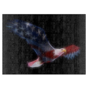 Planche À Découper Drapeau Fractal Drapeau Patriotique Coupe
