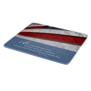 Planche À Découper Drapeau patriotique américain