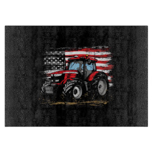 Planche À Découper Drapeau patriotique de ferme américaine vintage tr