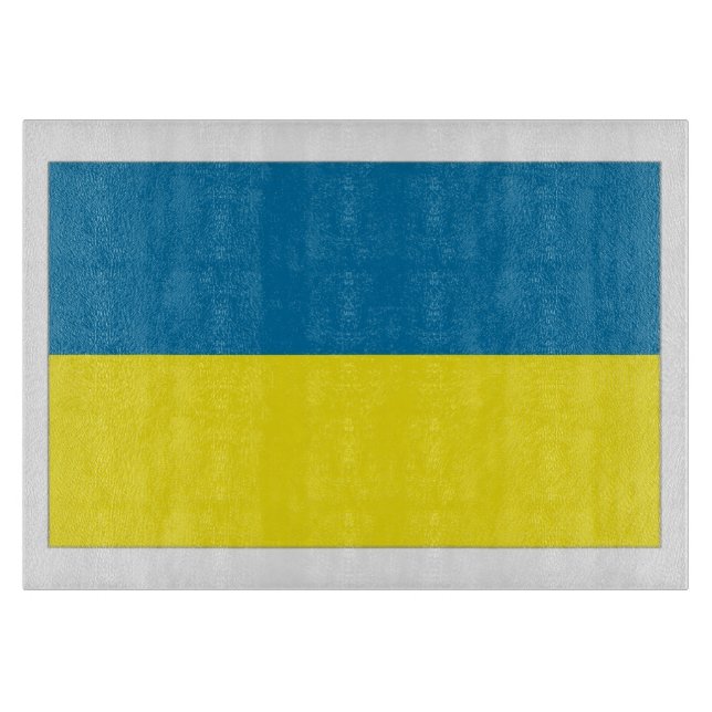 Planche À Découper Drapeau Ukraine (Devant)